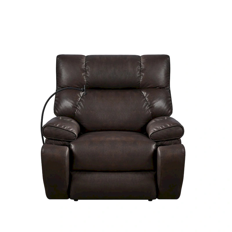 Fauteuil inclinable releveur électrique avec deux moteurs, massage et fonction chauffante