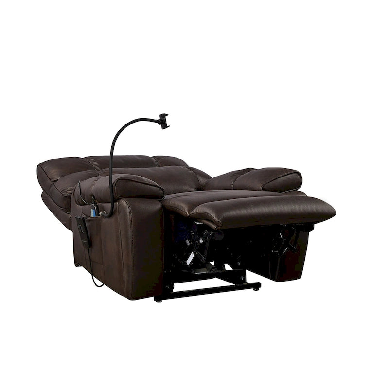 Fauteuil inclinable releveur électrique avec deux moteurs, massage et fonction chauffante