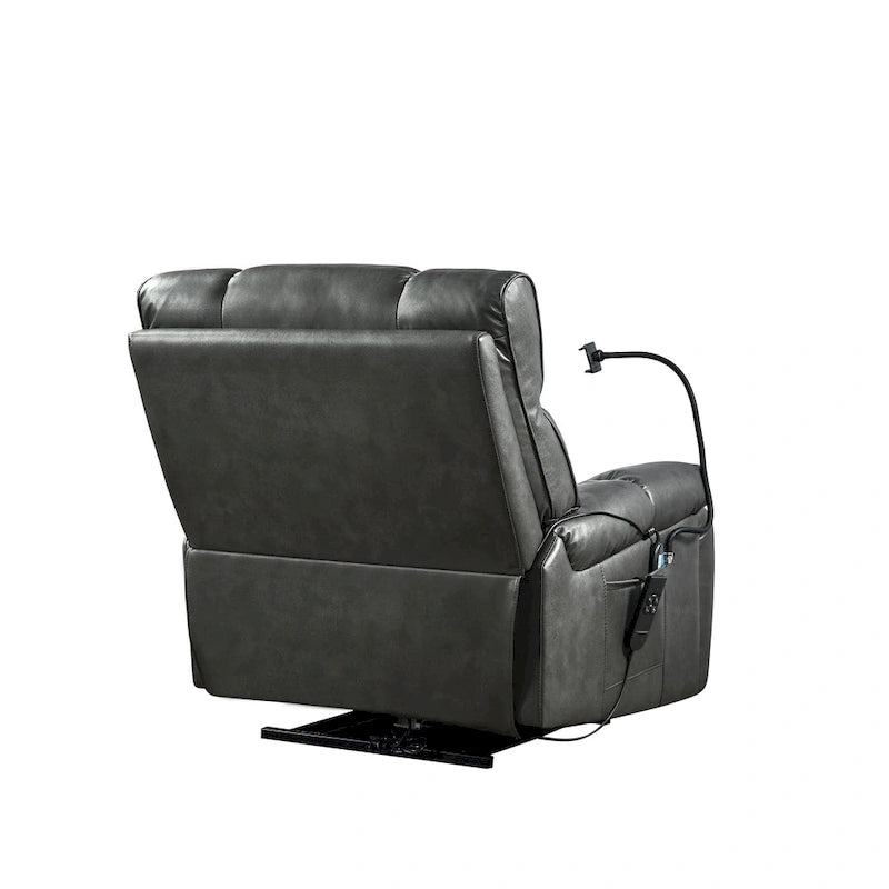 Fauteuil inclinable releveur électrique avec deux moteurs, massage et fonction chauffante