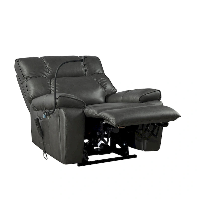 Fauteuil inclinable releveur électrique avec deux moteurs, massage et fonction chauffante