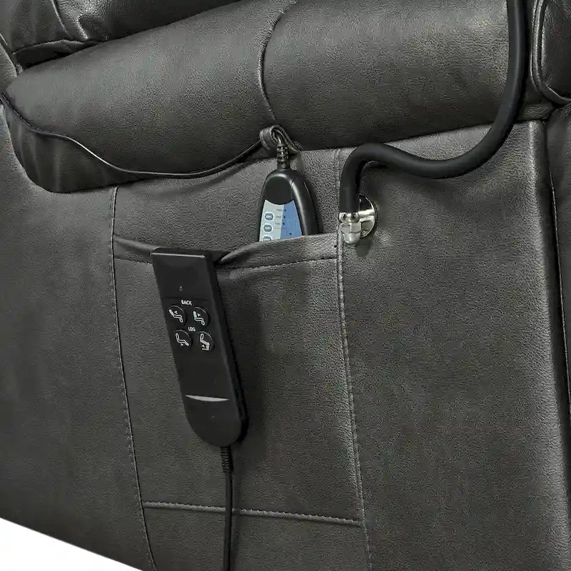 Fauteuil inclinable releveur électrique avec deux moteurs, massage et fonction chauffante