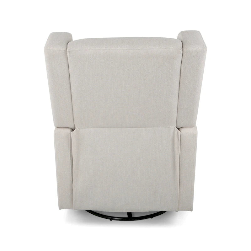 Fauteuil inclinable pivotant Wingback avec mécanisme à levier