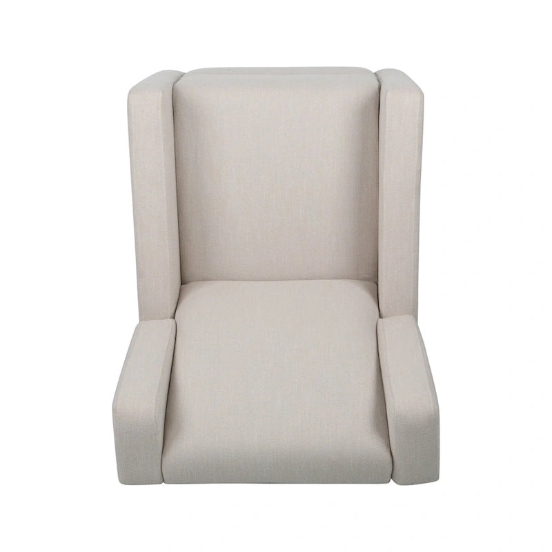 Fauteuil inclinable pivotant Wingback avec mécanisme à levier