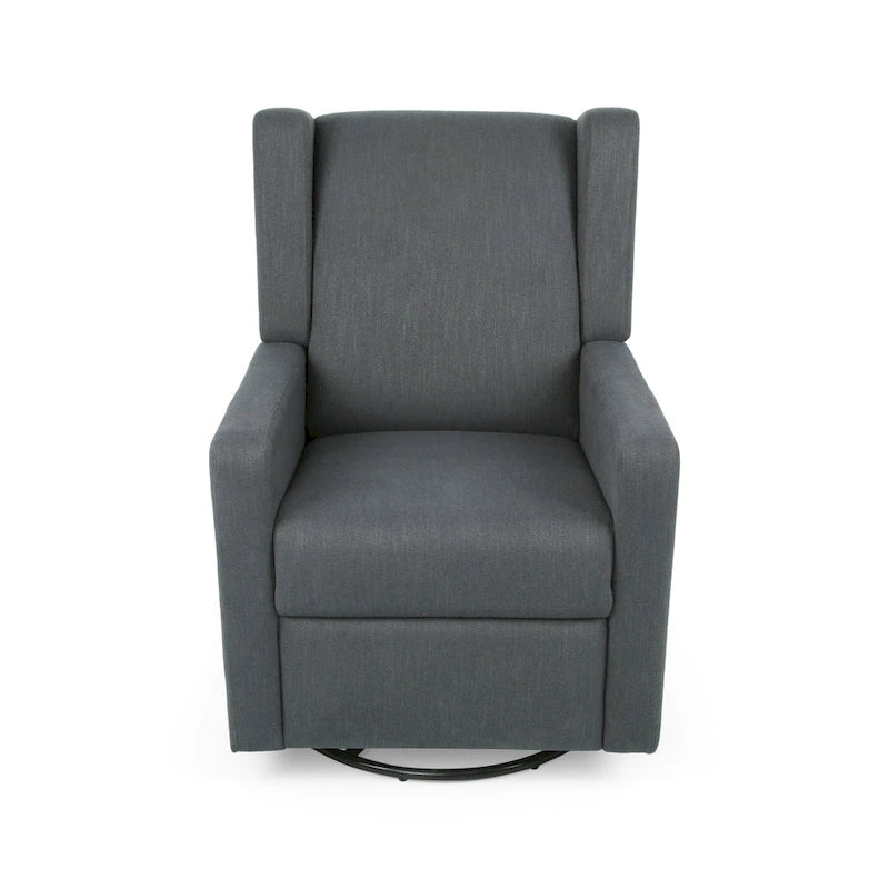 Fauteuil inclinable pivotant Wingback avec mécanisme à levier