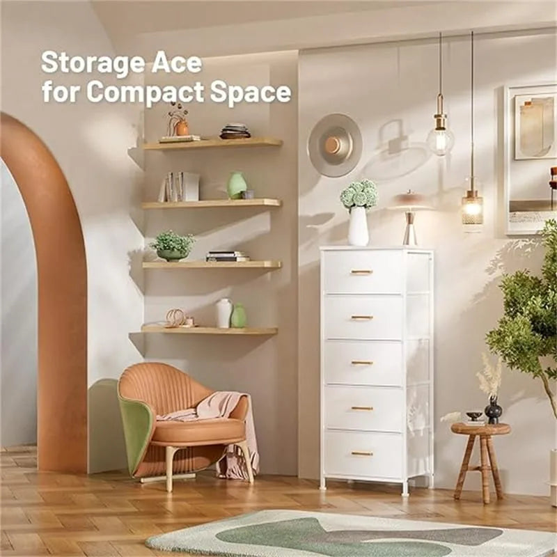 Commode de rangement à 5 tiroirs