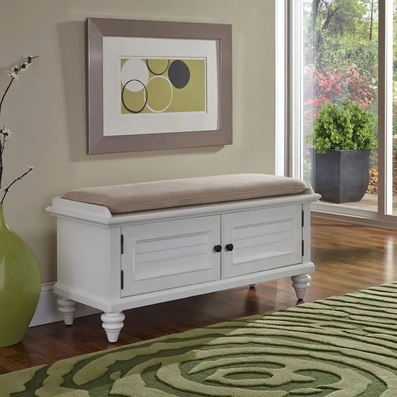 Banc de rangement capitonné Bermuda
