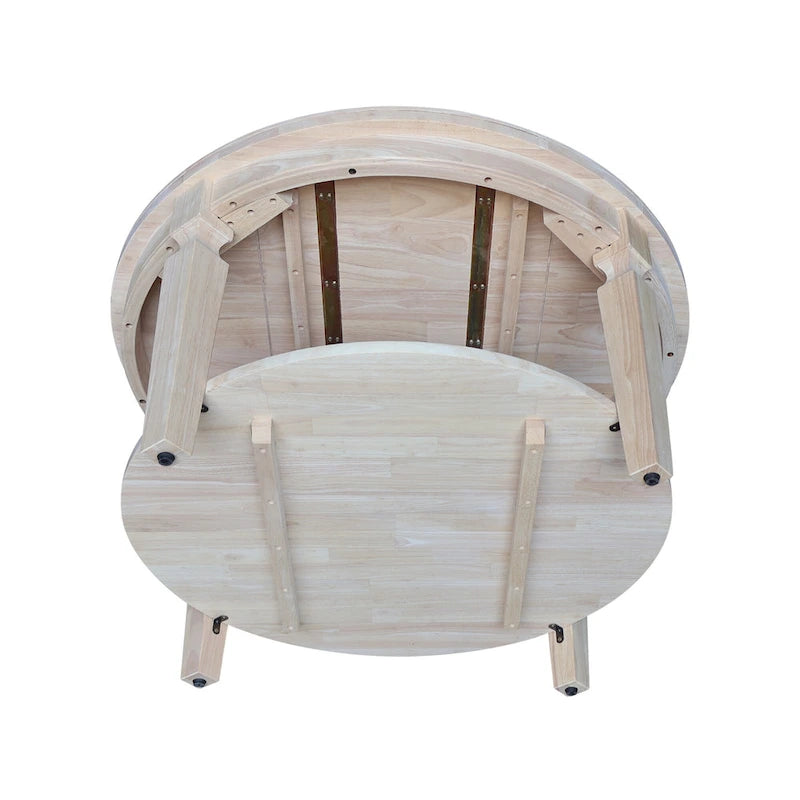Table basse ronde avec étagère inférieure