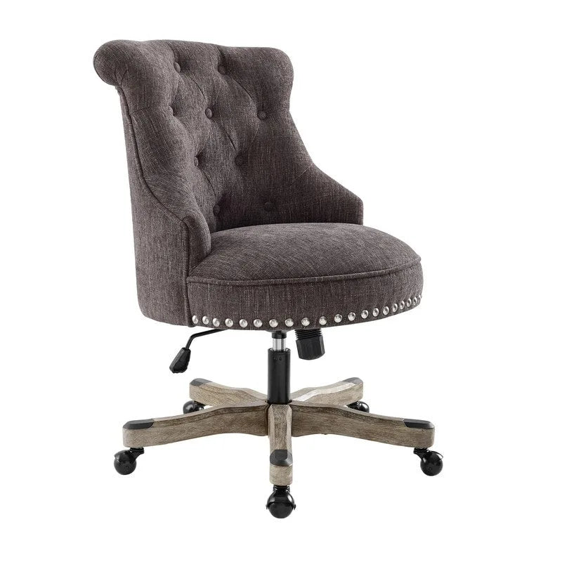 Chaise de bureau pivotante rembourrée à hauteur réglable