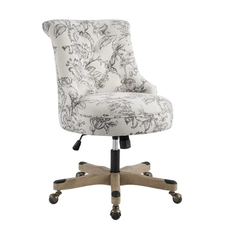 Chaise de bureau pivotante rembourrée à hauteur réglable