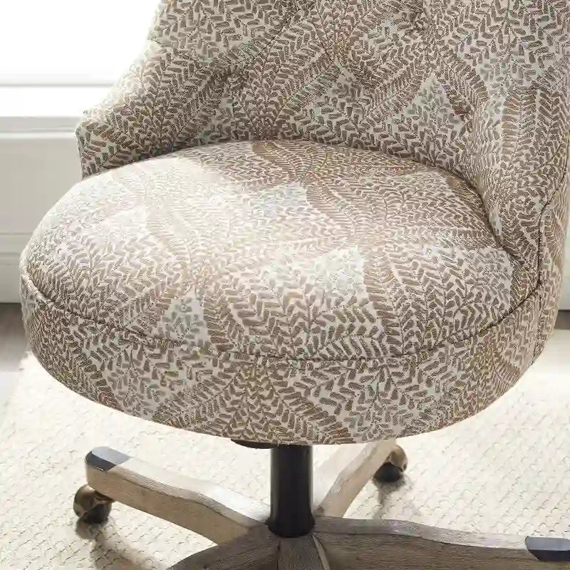 Chaise de bureau pivotante rembourrée à hauteur réglable