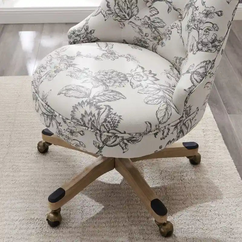 Chaise de bureau pivotante rembourrée à hauteur réglable