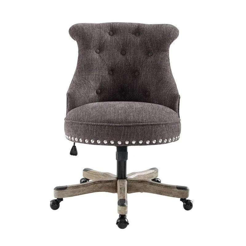 Chaise de bureau pivotante rembourrée à hauteur réglable