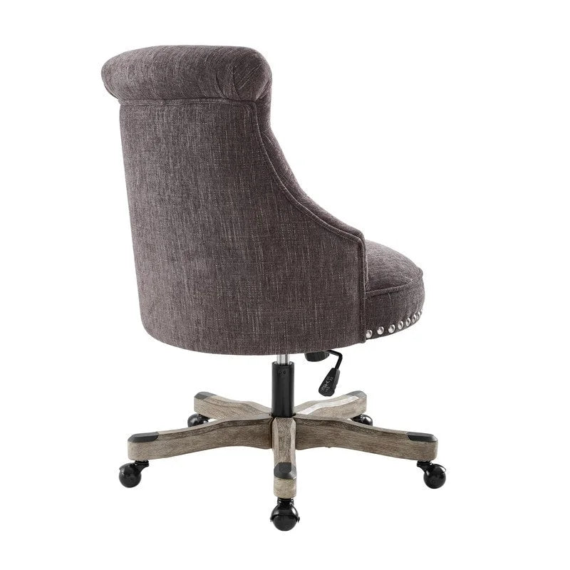 Chaise de bureau pivotante rembourrée à hauteur réglable