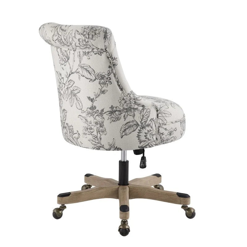 Chaise de bureau pivotante rembourrée à hauteur réglable