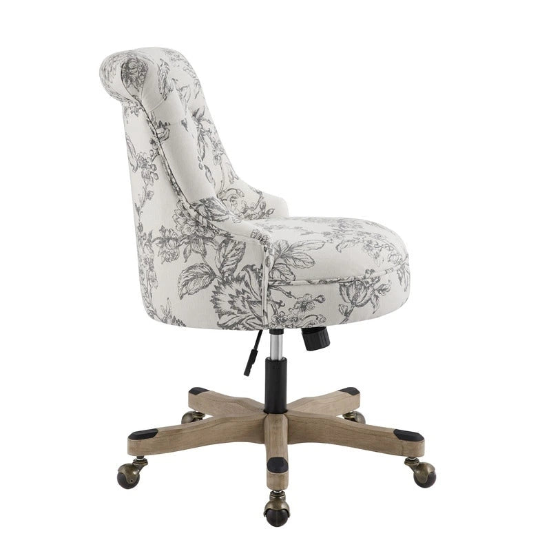 Chaise de bureau pivotante rembourrée à hauteur réglable