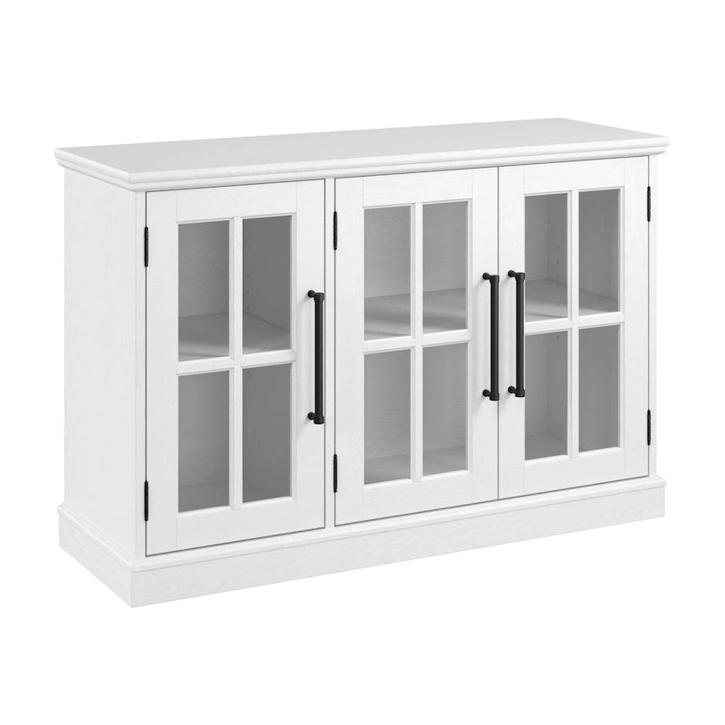 Buffet de 46 po de large avec portes vitrées