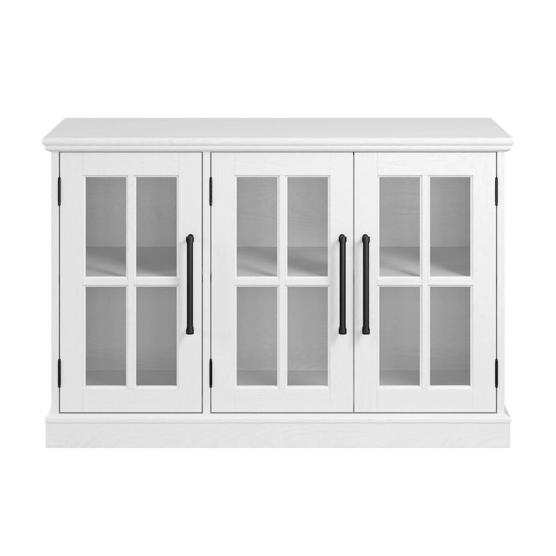 Buffet de 46 po de large avec portes vitrées