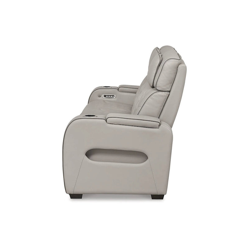 Canapé inclinable électrique gris – 86 L x 38,5 P x 44,5 H