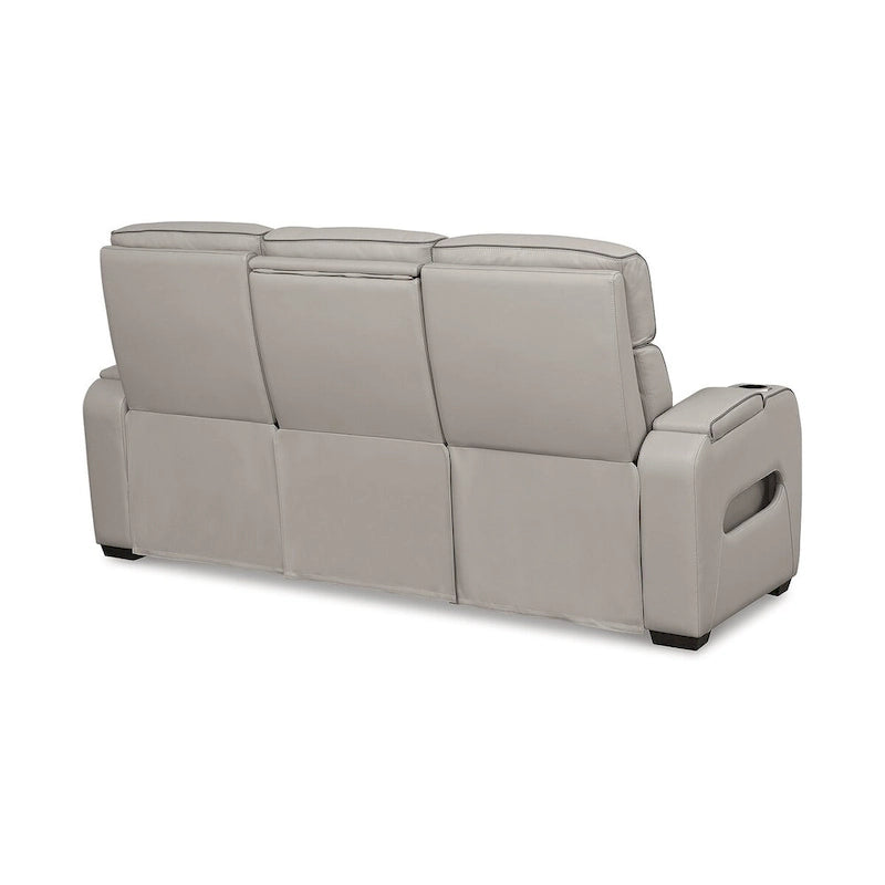 Canapé inclinable électrique gris – 86 L x 38,5 P x 44,5 H