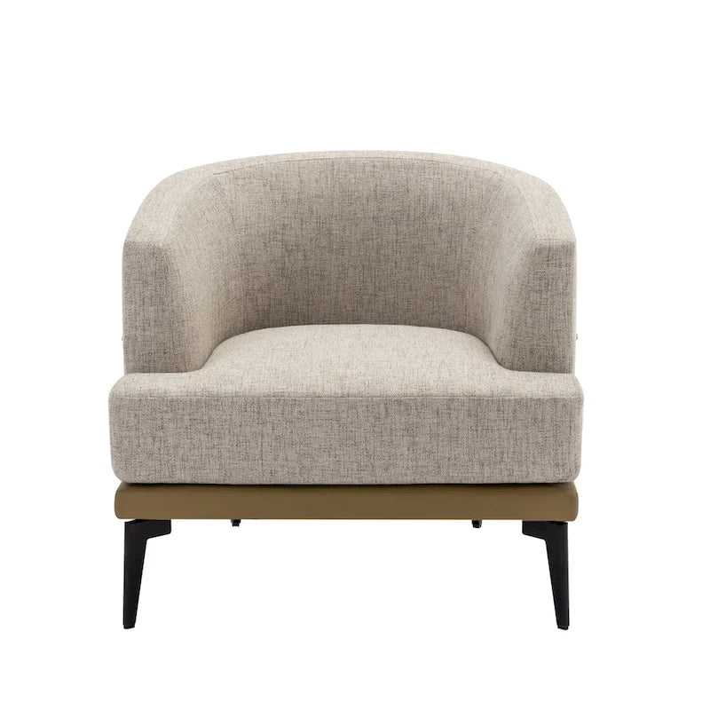 Fauteuil tonneau bicolore
