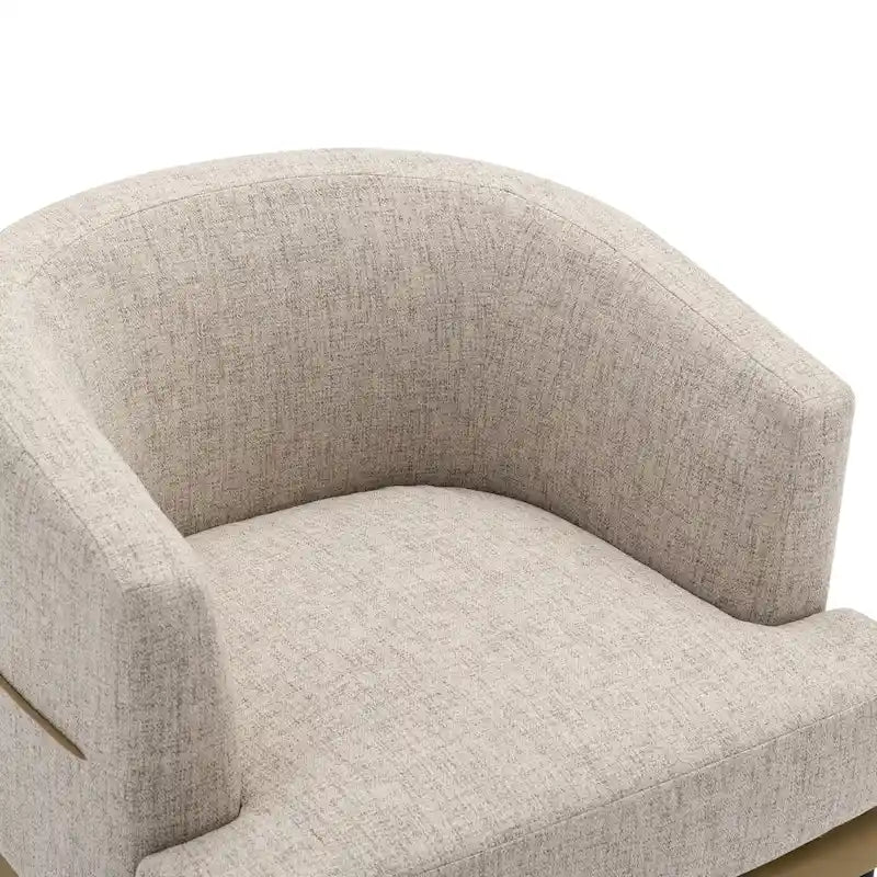 Fauteuil tonneau bicolore