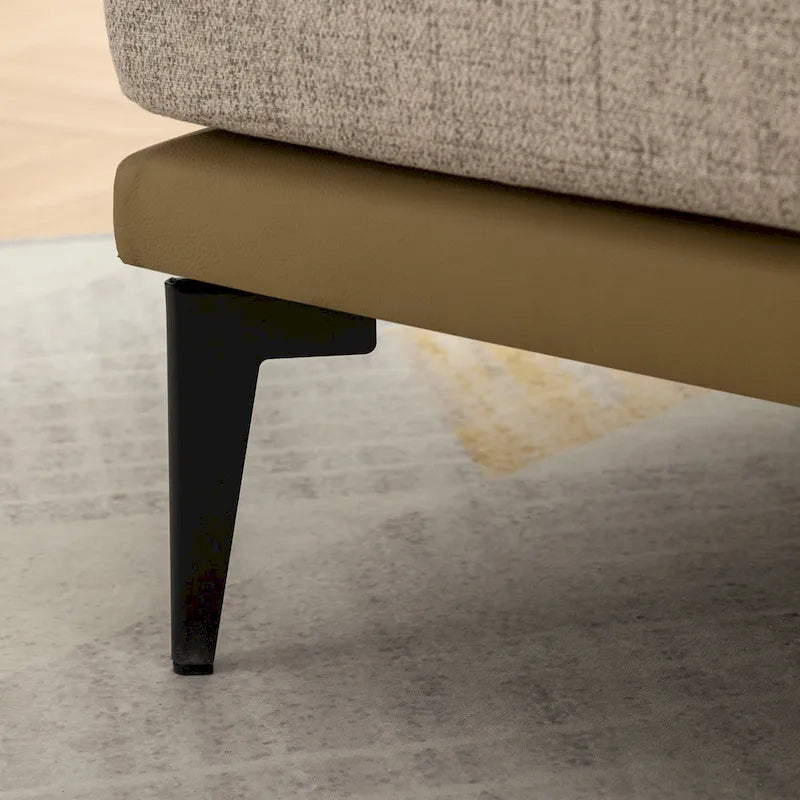 Fauteuil tonneau bicolore
