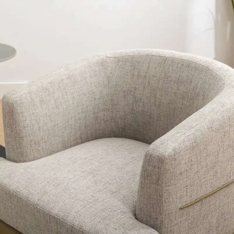 Fauteuil tonneau bicolore