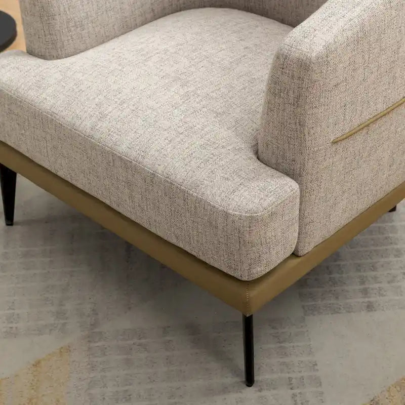Fauteuil tonneau bicolore