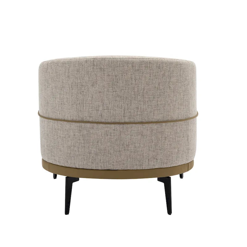 Fauteuil tonneau bicolore