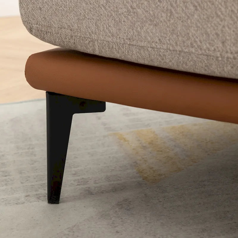 Fauteuil tonneau bicolore