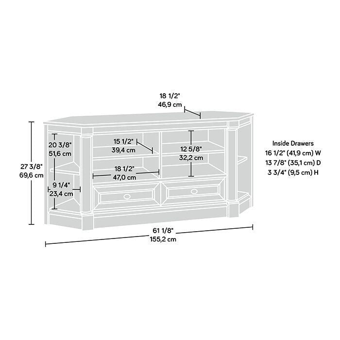 Meuble TV d'angle Credenza de divertissement