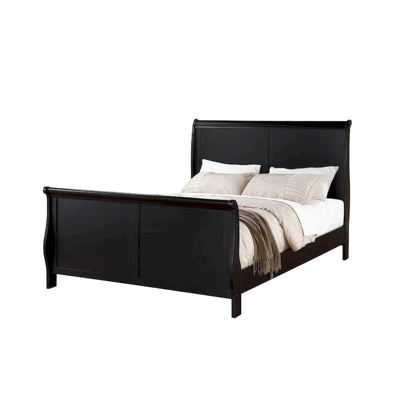 Cadre de lit King size avec tête et pied de lit traîneau